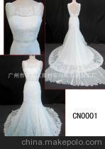 【熱銷 廣州婚紗 廠家直銷 婚紗 婚紗禮服CN0001 拖尾婚紗 婚紗腰帶】價格,廠家,圖片,廣州市番禺區(qū)南村安玲美服裝加工廠-