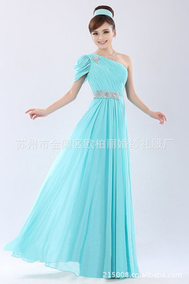 批發采購婚紗、禮服-禮服 晚裝 蘇州歐柏麗 量身定做 批發 加工 可定制其他顏色.