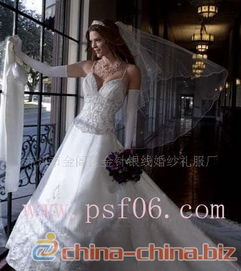 金針銀線婚紗批發(fā)加工禮服婚紗 伴娘裝