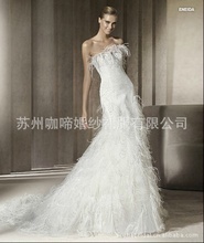 材質(zhì)拖尾婚紗_訂做禮服小禮服_來圖外貿(mào)女裝_廠家批發(fā)_采購價格 