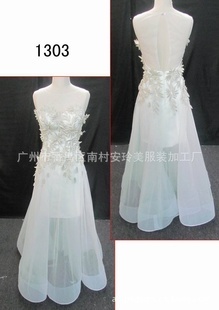 批發采購婚紗、禮服-婚紗禮服 熱銷超薄紗禮服貼花1303 婚紗 結婚禮服 婚紗禮.